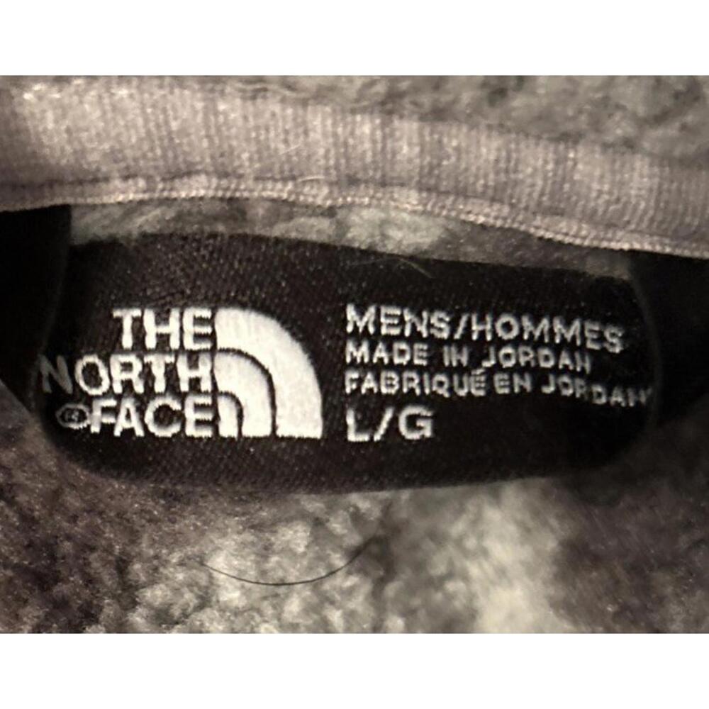 The North Face Men's Gray Aztec Tribal 1/4 Zip Fleece Pullover Sweater Top Sz L - Picture 5 of 7